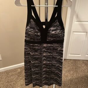 Black and Gray Striped Dress